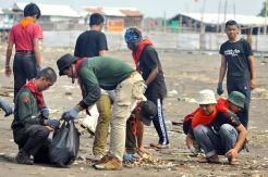 Sispala dan Fasta Jakarta Ikuti Aksi Ocean Clean Up Day 2020
