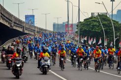 1.000 Peserta Ikuti BTN Gowes Keliling Jakarta