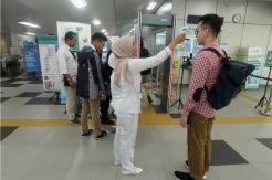 Cegah Corona, MRT Jakarta Cek Suhu Tubuh Penumpang