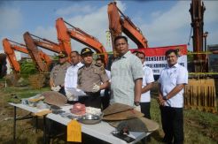 Polda Aceh Sita Ekskavator dari Tambang Emas Ilegal