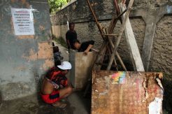 Cegah Penyebaran Covid-19, Warga Gandul Tutup Sejumlah Gang