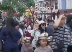 Wisata Kota Mini di Lembang Diserbu Pengunjung
