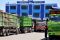 Ribuan truk mogok beroperasi
