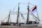 KRI Dewaruci tiba di...