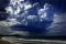 Awan badai lintasi Pantai...