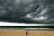 Awan badai lintasi Pantai...