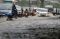 Genangan Hujan di Gatot...