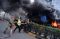 Dua Bus Brimob Terbakar...