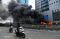 Dua Bus Brimob Terbakar...