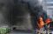 Dua Bus Brimob Terbakar...