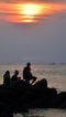 Menikmati Senja di Pantai...