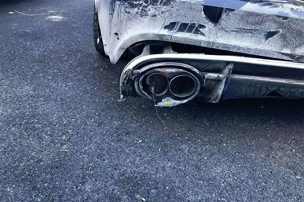 Parah! Begini Bentuk Audi RS6 Pasca Kecelakaan Valentino Rossi