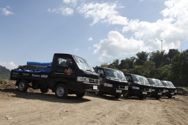 Tenaga & Kelincahan New Carry Pick Up Terobos 60 Km Medan Ekstrem Makassar