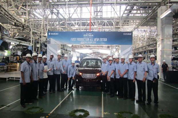 Suzuki Resmi Produksi Pertama All New Ertiga di Pabrik Cikarang