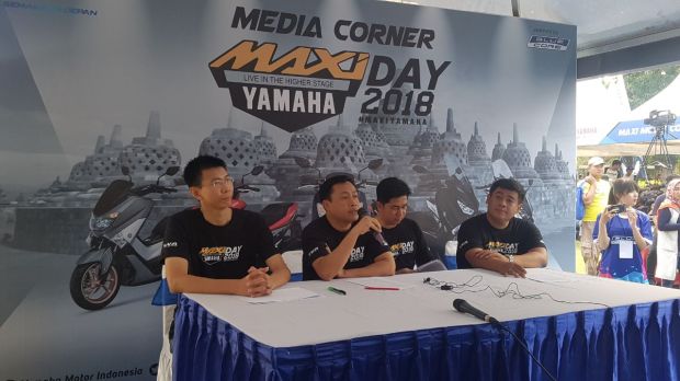Ribuan Komunitas Skutik Bongsor Serbu MAXI Yamaha Day Borobudur
