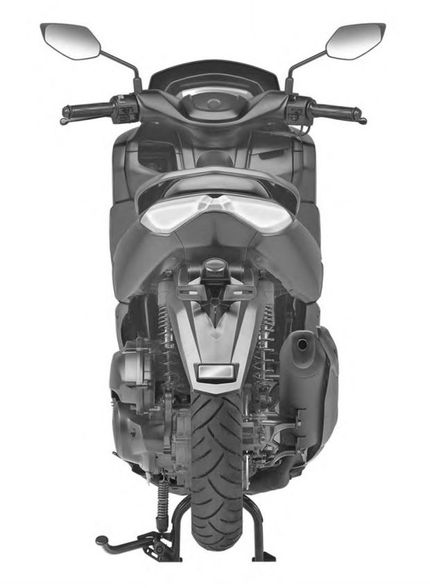 Gambar Detail Paten Ini, Diduga Skutik Yamaha NMax 2020