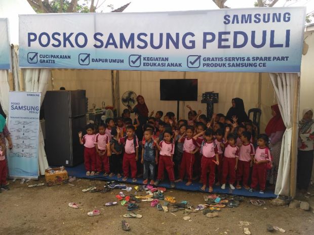 Samsung Bangun Dua Posko untuk Melayani Korban Gempa di Lombok