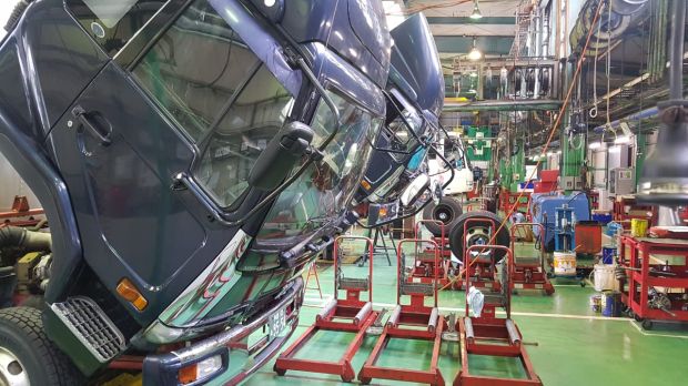 Melihat Cara Perbaikan Truk dan Bus di UD Trucks Yokohama CC