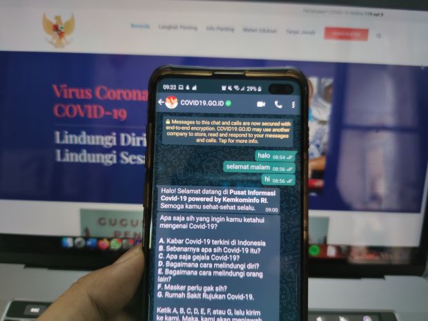 Mencoba Hotline COVID-19...