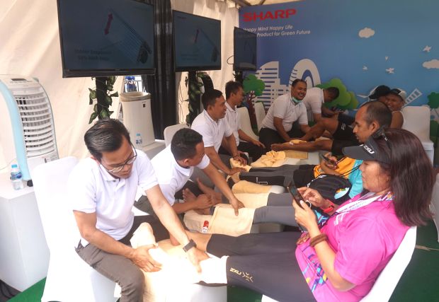 Sharp Indonesia Sebar Gaya Hidup Sehat di Electric Jakarta Marathon