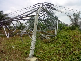 Tower digergaji, delapan...