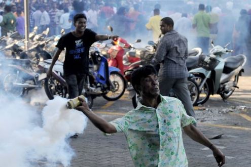 Aksi kekerasan di Maladewa...