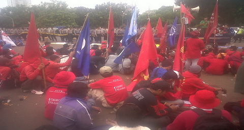 Tolak BBM naik, buruh...