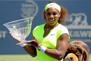 Serena incar emas pertama...