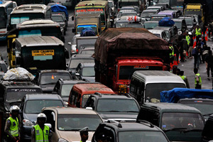 Macet parah, pemudik...