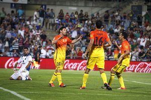 Messi borong dua gol...