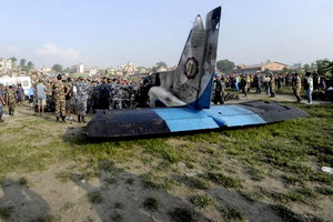 Pesawat jatuh di Nepal,...