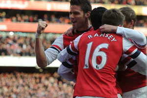 Gol tunggal Arteta,...