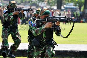 Prajurit AU latihan...
