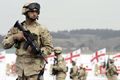 Seorang tentara Georgia...