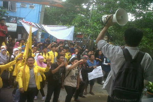Tolak penggusuran PT...