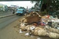 Tumpukan sampah di Kampung...