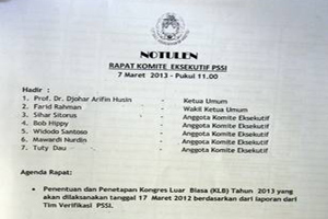 Inilah isi notulen rapat...