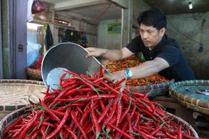 Harga cabai di Garut...