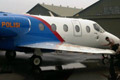 Pesawat jet Polri rusak...
