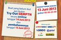 Pendaftaran tryout online...