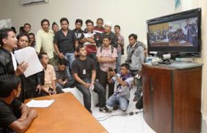 Sidang Cebongan, teleconference...