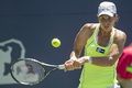 Lepchenko bersusah payah...
