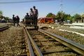 Bantalan rel kereta...