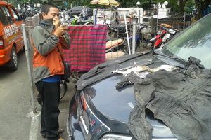 Dijemur, baju penuh...