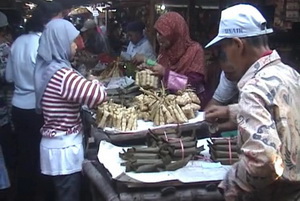 Pedagang janur dan ketupat...