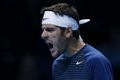 Del Potro bersemangat...