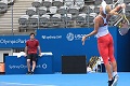 Asyik, Wozniacki latihan...