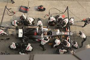 Sauber gaet The Iron...