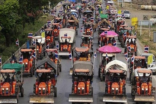 Petani Thailand demo...