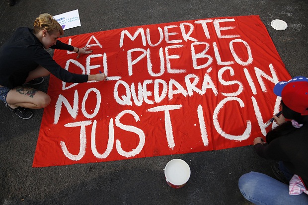 Demonstran Venezuela...